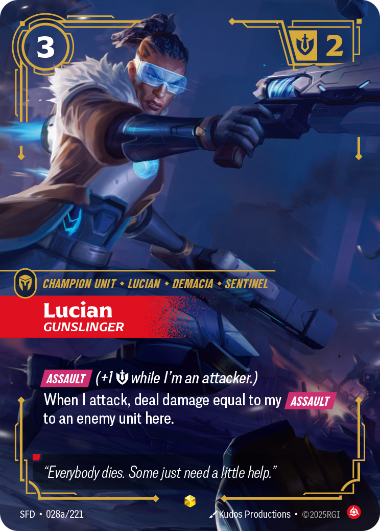 SFD-028a * Lucian, Gunslinger * Showcase * Spiritforged