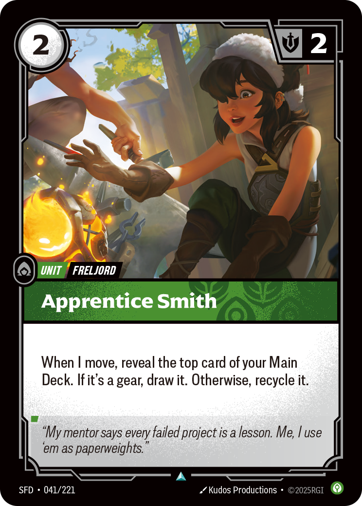 SFD-041 * Apprentice Smith (Foil) * Uncommon * Spiritforged