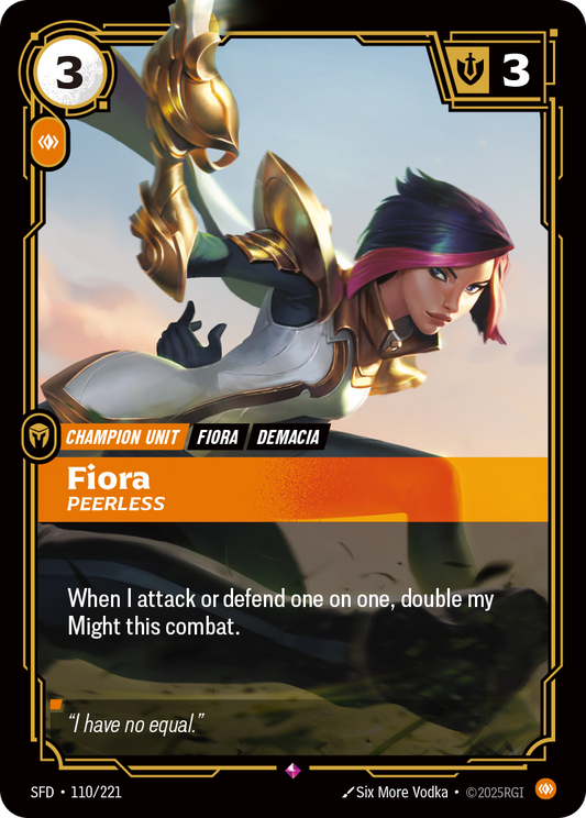 Fiora, Peerless * Rare * SFD-110