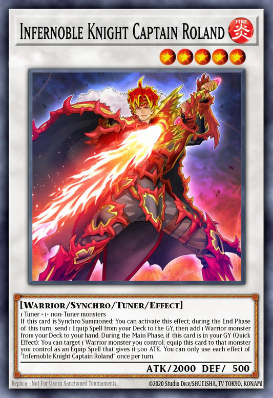 Infernoble Knight Captain Roland * Super Rare * MP21-EN126