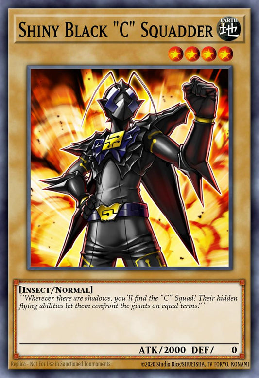 Shiny Black "C" Squadder * Super Rare * MP21-EN037