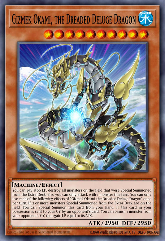 Gizmek Okami, the Dreaded Deluge Dragon * Super Rare * MP21-EN121