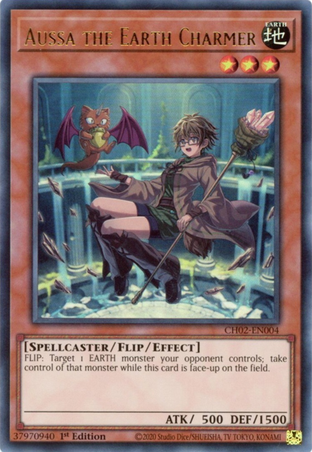CH02-EN004 - Aussa the Earth Charmer - Ultra Rare - THE CHRONICLES DECK: Spirit Charmers (All-Foil Edition)