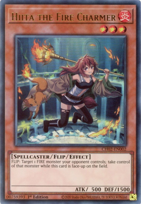 CH02-EN002 - Hiita the Fire Charmer - Ultra Rare - THE CHRONICLES DECK: Spirit Charmers (All-Foil Edition)