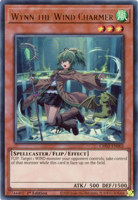 CH02-EN003 - Wynn the Wind Charmer - Ultra Rare - THE CHRONICLES DECK: Spirit Charmers (All-Foil Edition)