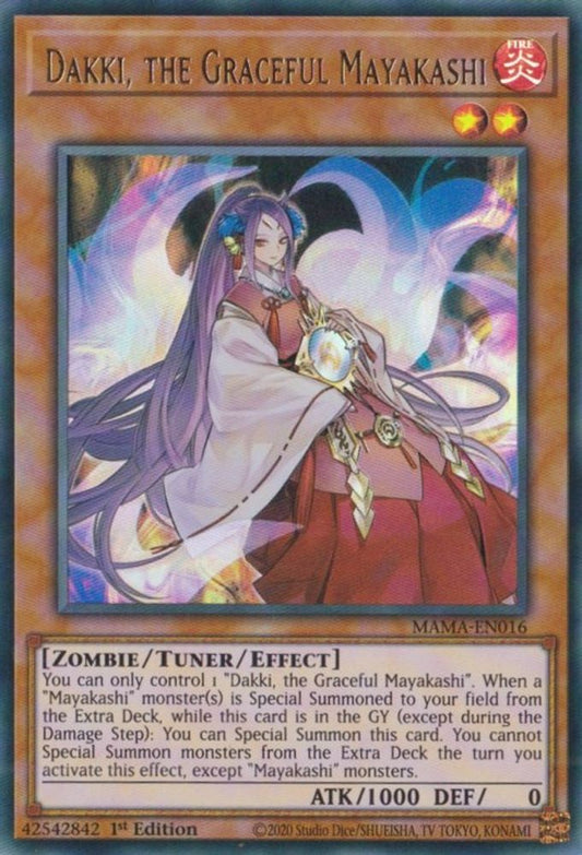 MAMA-EN016 * Dakki, the Graceful Mayakashi * Ultra Rare * Magnificent Mavens
