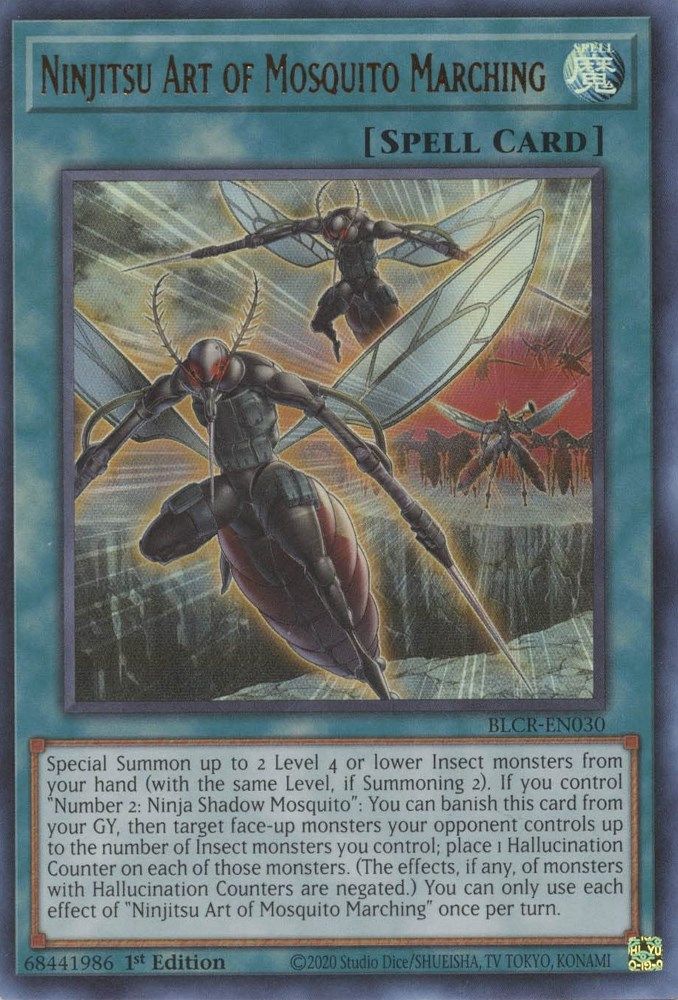 BLCR-EN030 * Ninjitsu Art of Mosquito Marching * Ultra Rare * Battles of Legend: Crystal Revenge