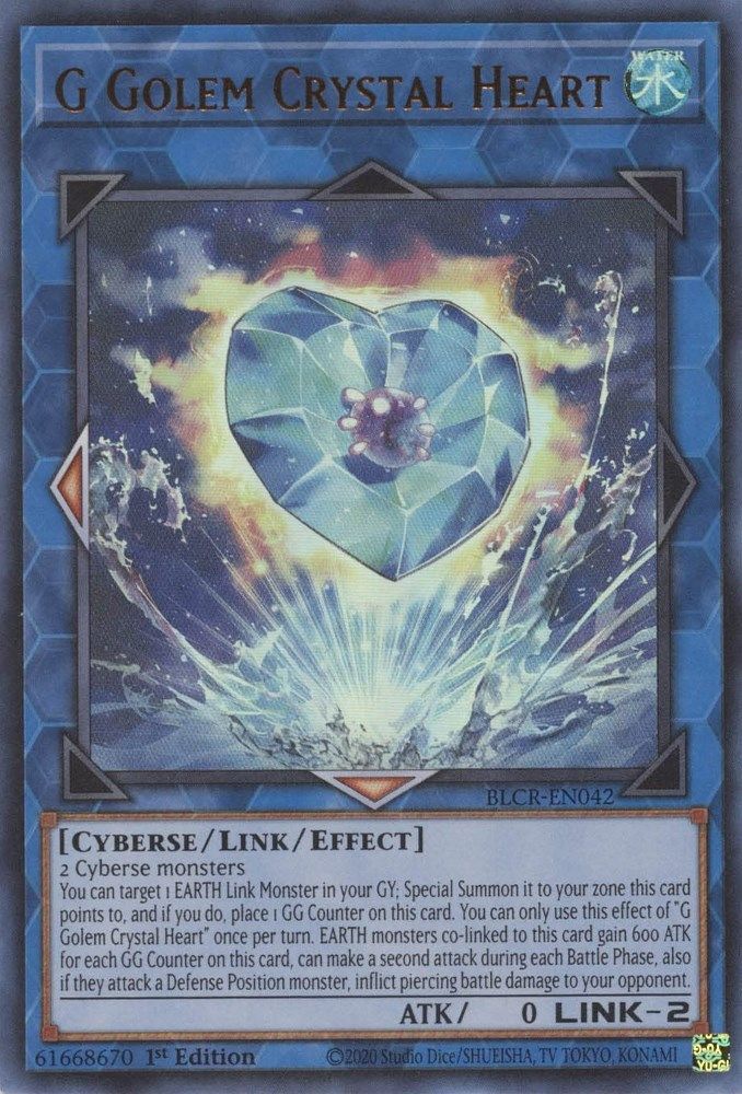 G Golem Crystal Heart * Ultra Rare * BLCR-EN042