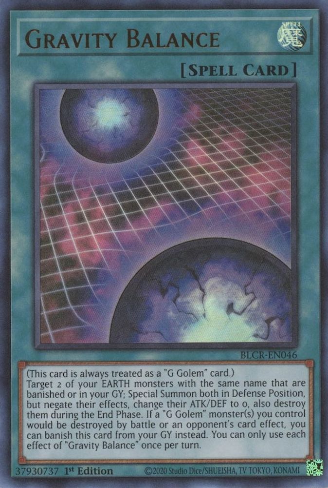 BLCR-EN046 * Gravity Balance * Ultra Rare * Battles of Legend: Crystal Revenge