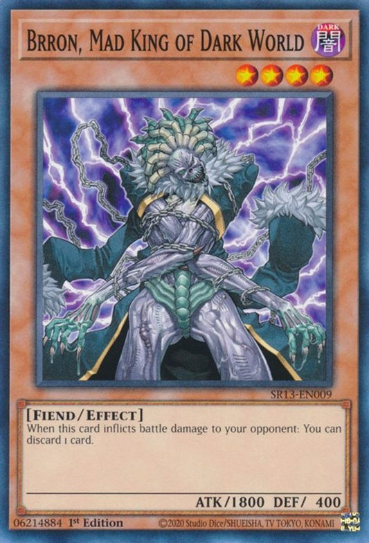 SR13-EN009 * Brron, Mad King of Dark World * Common * Structure Deck: Dark World