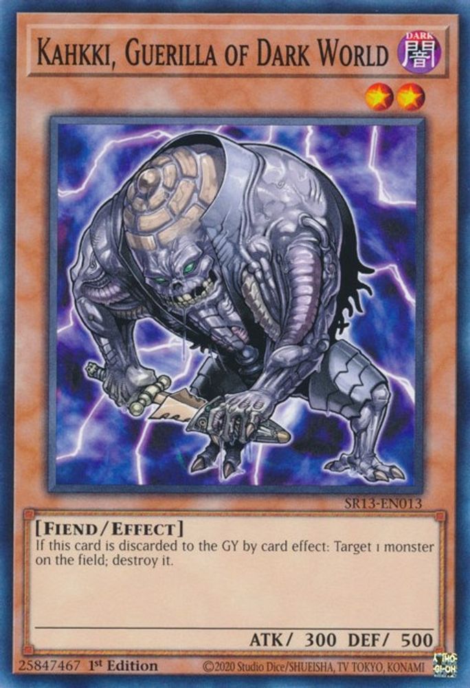 Kahkki, Guerilla of Dark World * Common * SR13-EN013