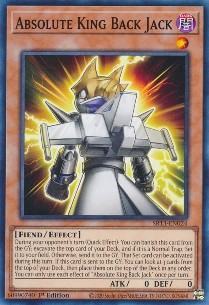 SR13-EN024 * Absolute King Back Jack * Common * Structure Deck: Dark World