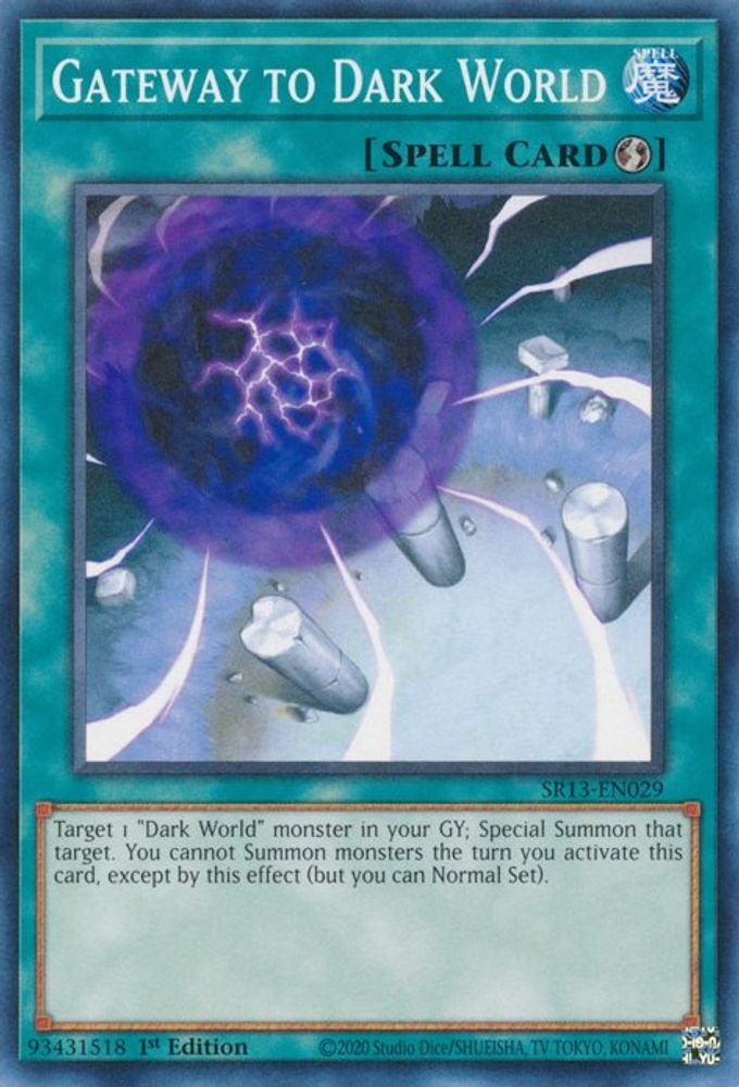 SR13-EN029 * Gateway to Dark World * Common * Structure Deck: Dark World