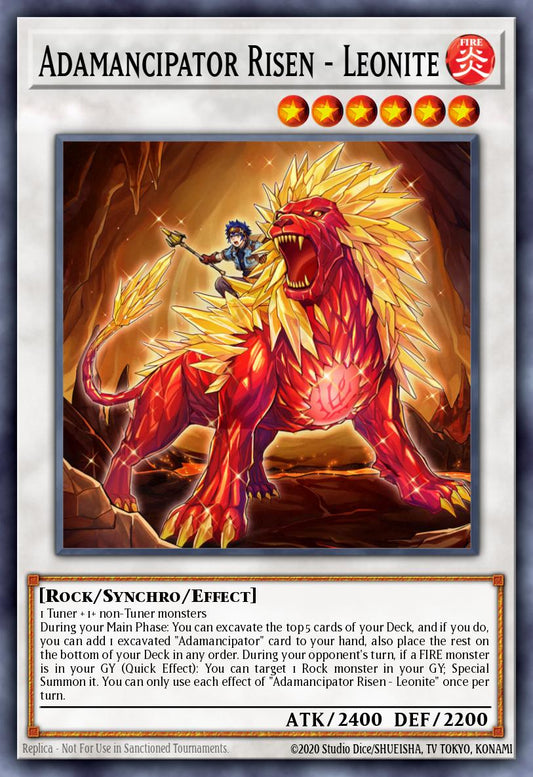 Adamancipator Risen - Leonite * Ultra Rare * MP21-EN230