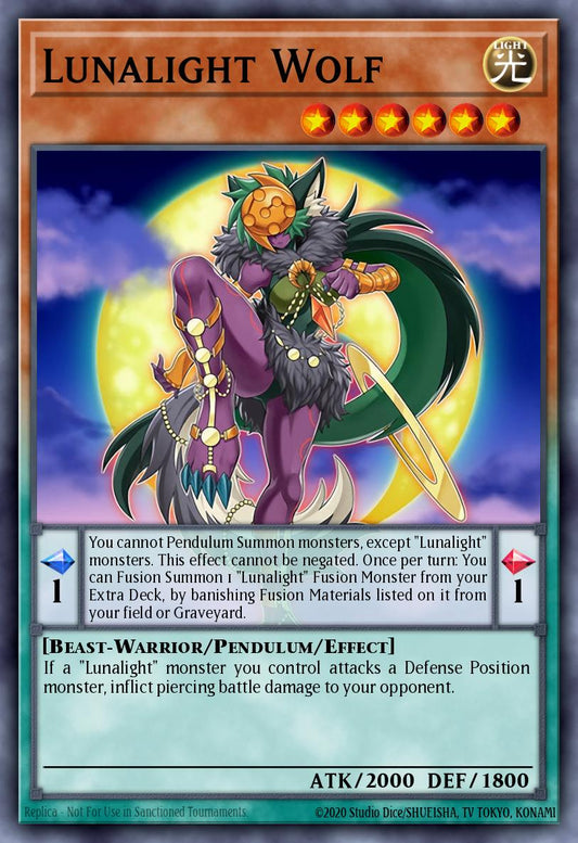 LAVD-ENL03 * Lunalight Wolf * Ultra Rare * Legendary Arc-V Decks