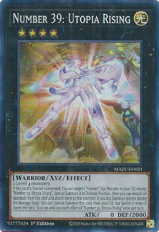 MAZE-EN021 * Number 39: Utopia Rising * Super Rare * Maze of Memories