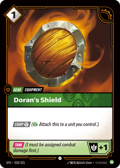 SFD-033 * Doran's Shield (Foil) * Common * Spiritforged