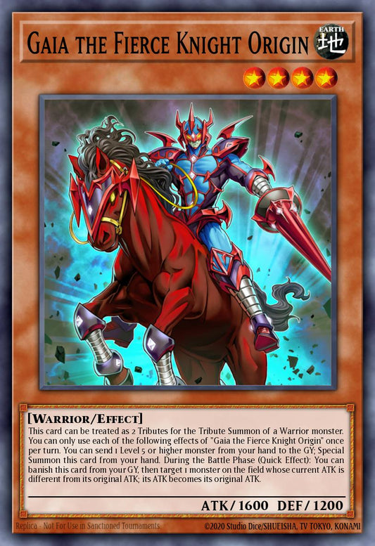Gaia the Fierce Knight Origin * Rare * MP21-EN096