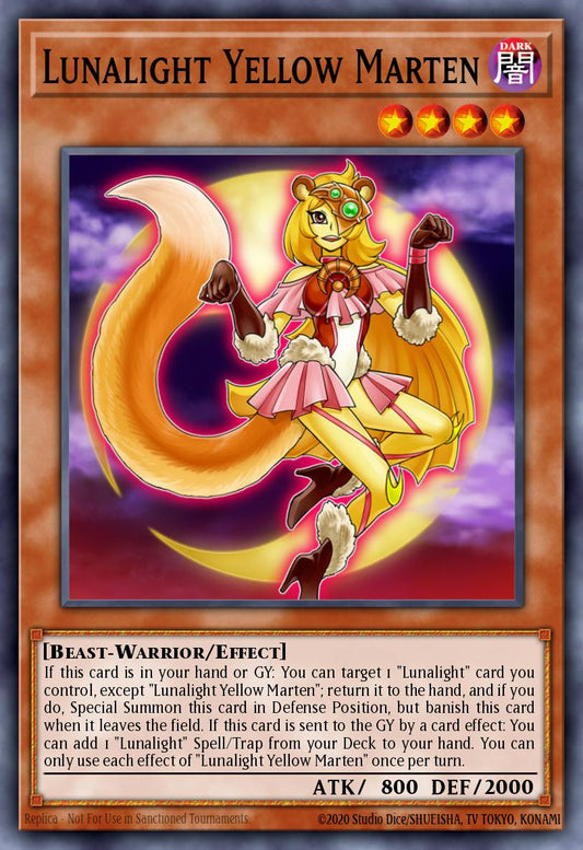 LAVD-ENL08 * Lunalight Yellow Marten * Common * Legendary Arc-V Decks