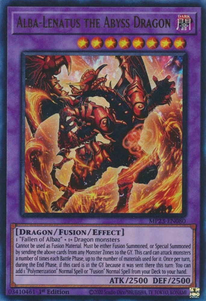 Alba-Lenatus the Abyss Dragon * Ultra Rare * MP23-EN080