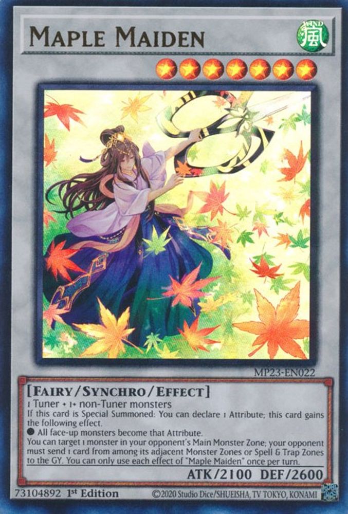 Maple Maiden * Ultra Rare * MP23-EN022