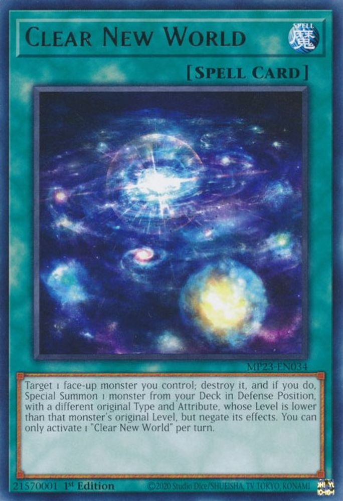 Clear New World * Rare * MP23-EN034