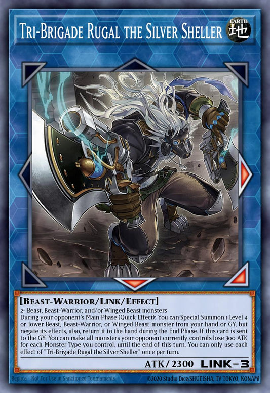 Tri-Brigade Rugal the Silver Sheller - 2021 Tin of Ancient Battles (MP21) * Super Rare * MP21-EN197