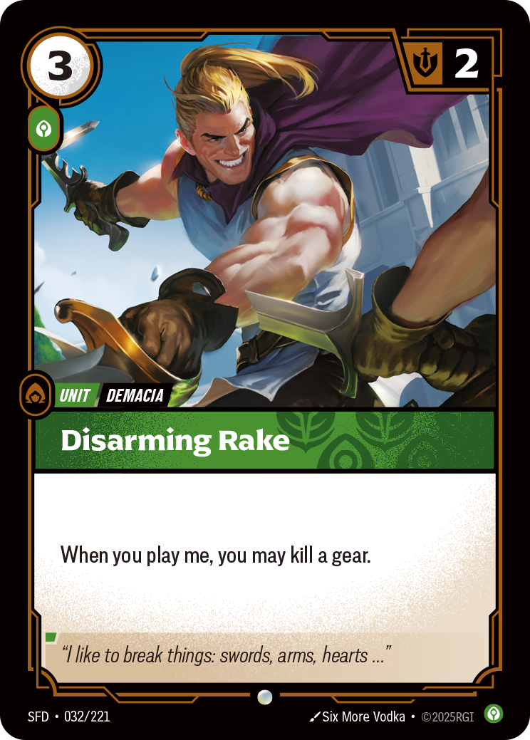SFD-032 * Disarming Rake * Common * Spiritforged