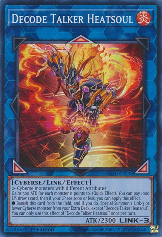 RA01-EN048 * Decode Talker Heatsoul * Super Rare * 25th Anniversary Rarity Collection