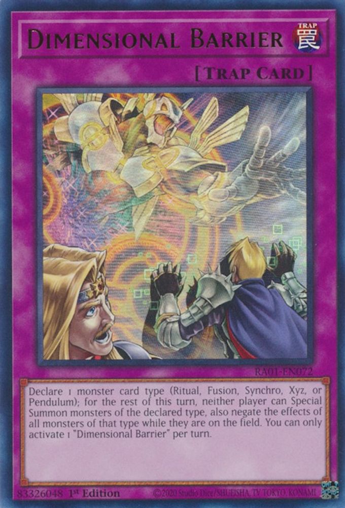 Dimensional Barrier