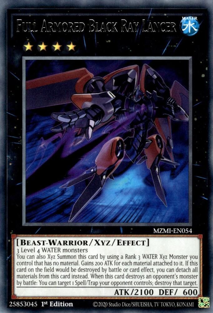 MZMI-EN054 * Full Armored Black Ray Lancer * Rare * Maze of Millennia