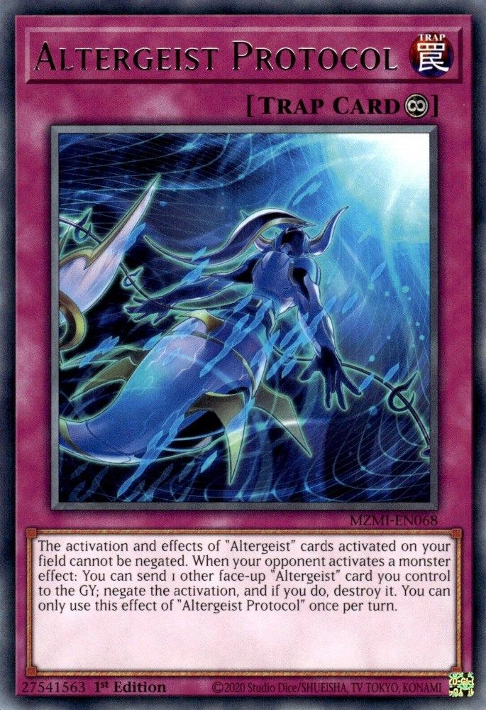 MZMI-EN068 * Altergeist Protocol * Rare * Maze of Millennia