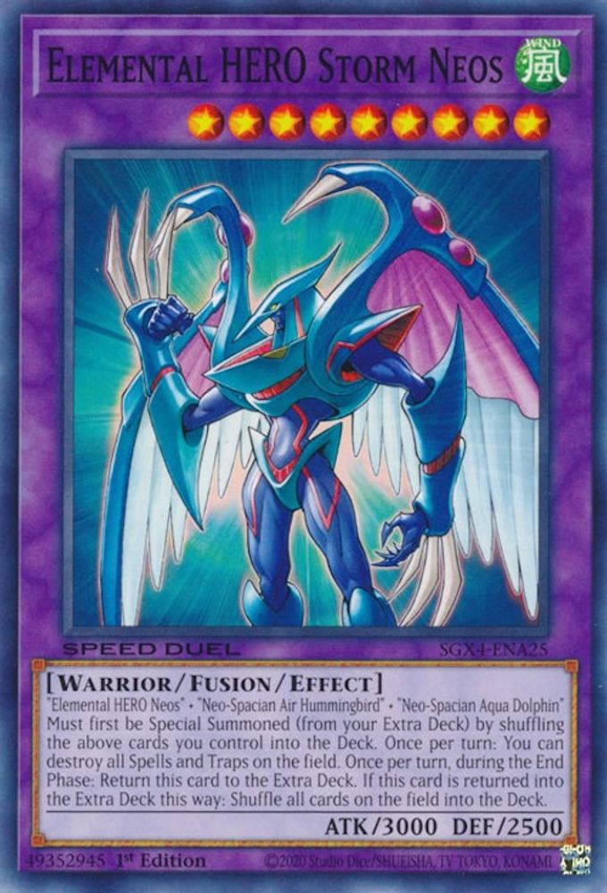 SGX4-ENA25 * Elemental HERO Storm Neos * Common * Speed Duel GX: Midterm Destruction