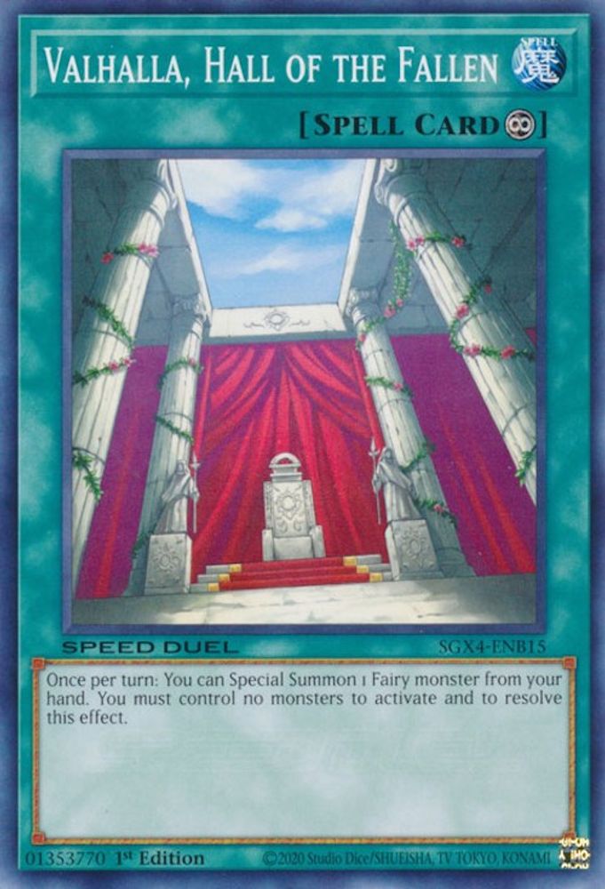 SGX4-ENB15 * Valhalla, Hall of the Fallen * Common * Speed Duel GX: Midterm Destruction