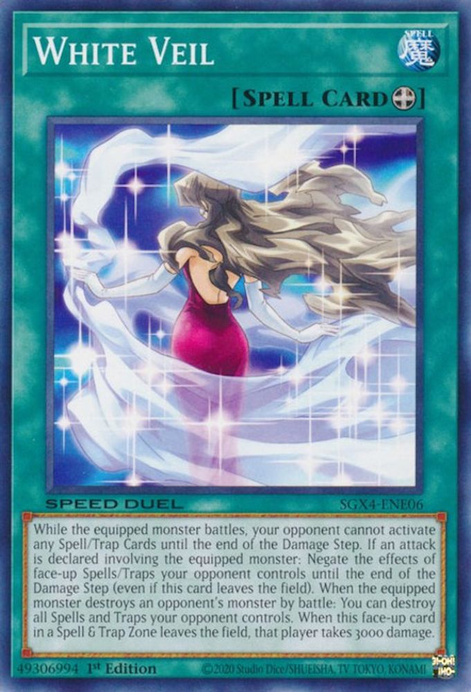 SGX4-ENE06 * White Veil * Common * Speed Duel GX: Midterm Destruction