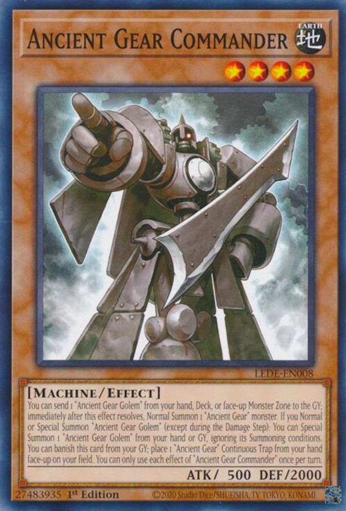 Ancient Gear Commander * Common * LEDE-EN008
