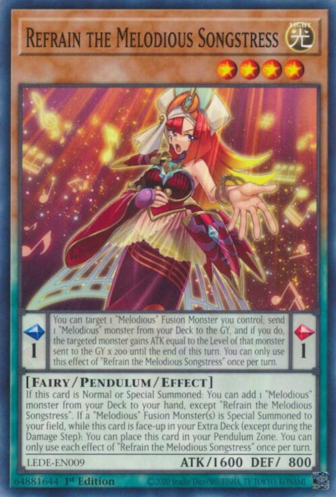 Refrain the Melodious Songstress * Common * LEDE-EN009