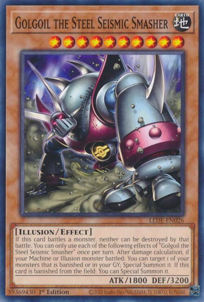 LEDE-EN026 * Golgoil the Steel Seismic Smasher * Common * Legacy of Destruction