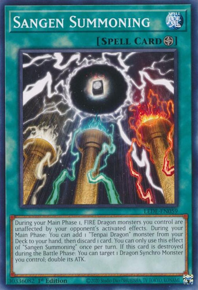 LEDE-EN059 * Sangen Summoning * Common * Legacy of Destruction