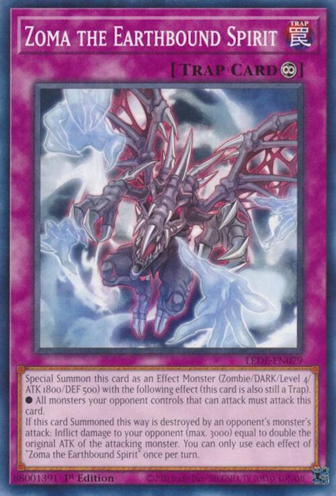LEDE-EN079 * Zoma the Earthbound Spirit * Common * Legacy of Destruction