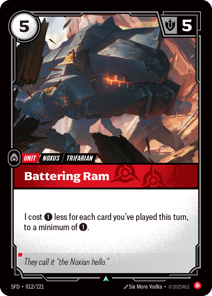 SFD-012 * Battering Ram (Foil) * Uncommon * Spiritforged