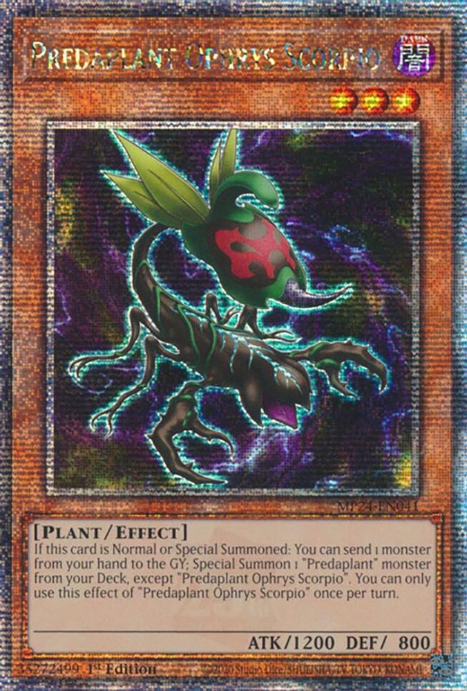 Predaplant Ophrys Scorpio * Quarter Century Secret Rare * MP24-EN041