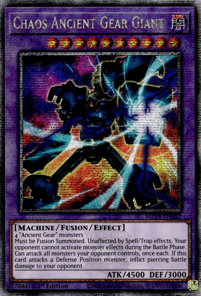 Chaos Ancient Gear Giant * Quarter Century Secret Rare * MP24-EN042