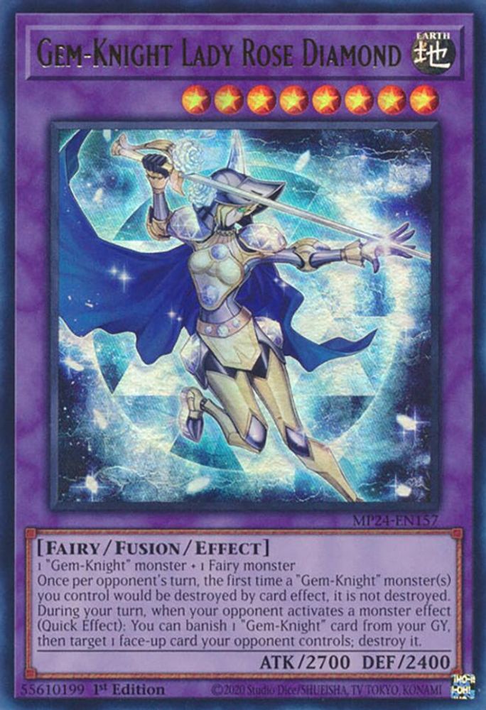Gem-Knight Lady Rose Diamond * Ultra Rare * MP24-EN157