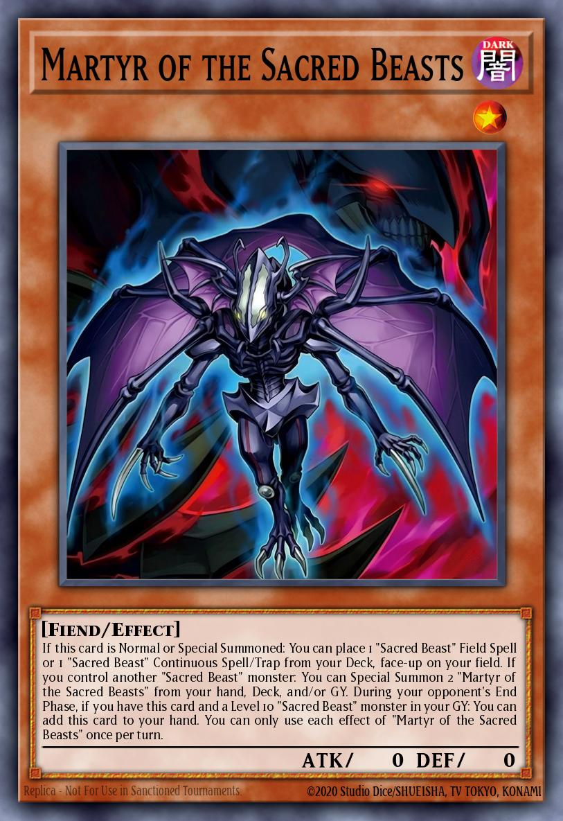 CORI-EN009 * Martyr of the Sacred Beasts * Super Rare * Chaos Origins