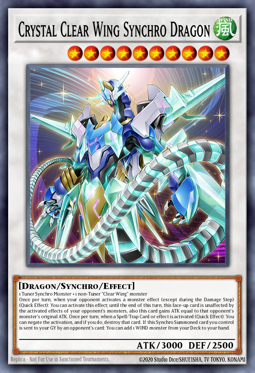 LAVD-ENS32 * Crystal Clear Wing Synchro Dragon * Common * Legendary Arc-V Decks
