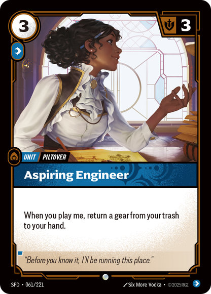 SFD-061 * Aspiring Engineer (Foil) * Common * Spiritforged