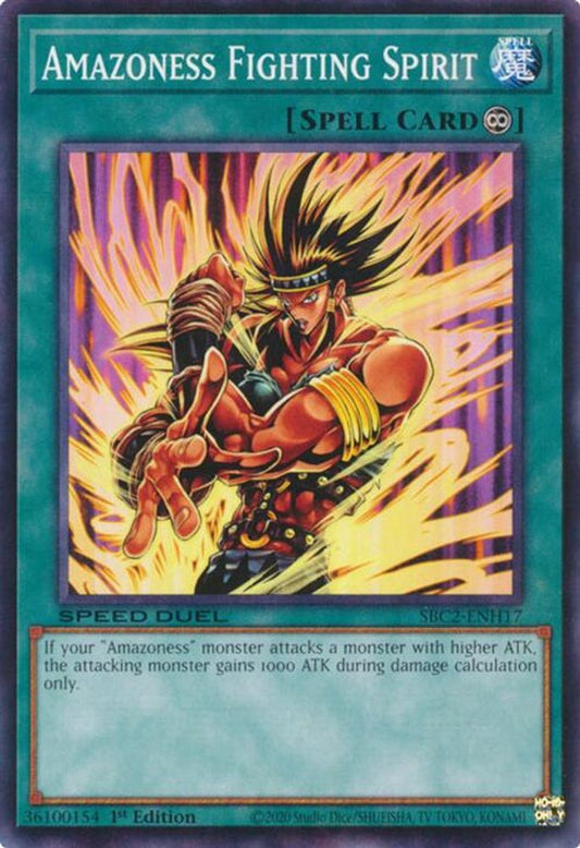 SBC2-ENH17 * Amazoness Fighting Spirit * Common * Speed Duel: Battle City Finals