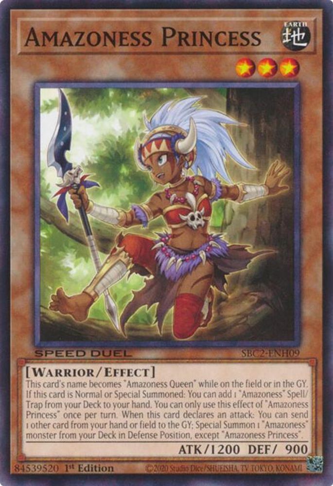 SBC2-ENH09 * Amazoness Princess * Common * Speed Duel: Battle City Finals