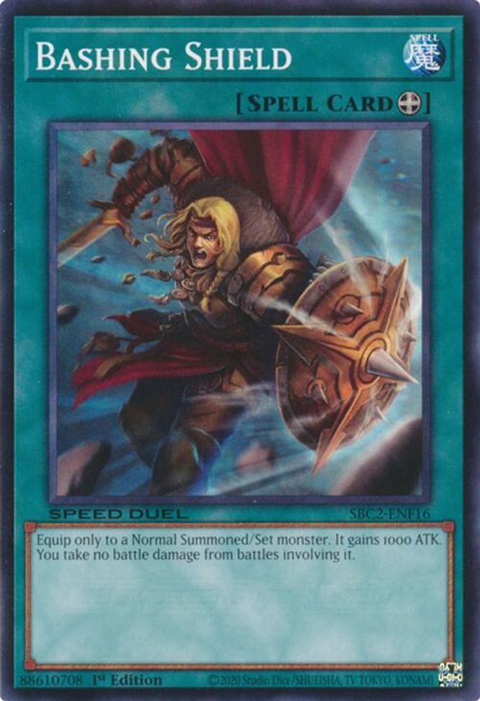 SBC2-ENF16 * Bashing Shield * Common * Speed Duel: Battle City Finals